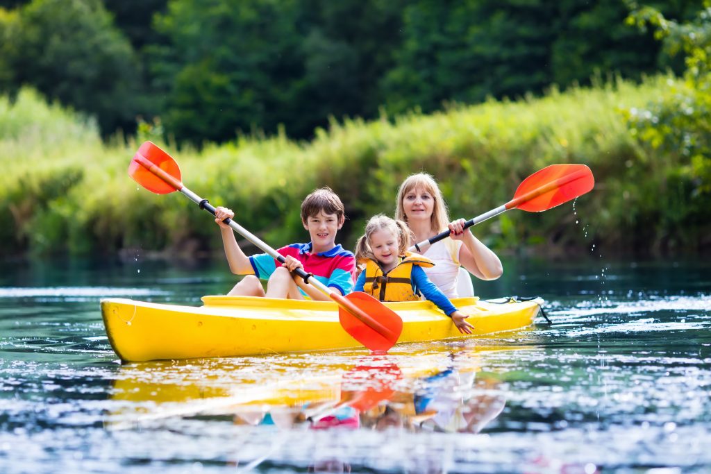Summer kayaking fun